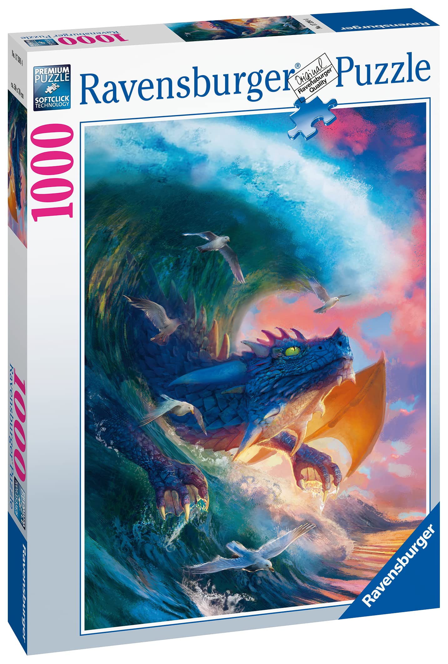 Amazon.com: Ravensburger - 1000 Piece Jigsaw Puzzle - Dragon Race